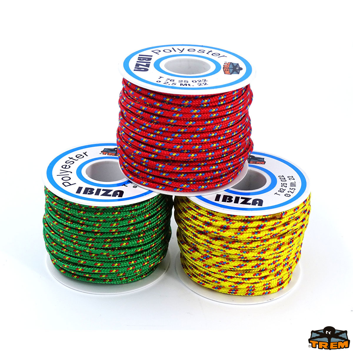 Immagine Bobinette treccina poliestere alta tenacitÃ  con filo segnale Ibiza