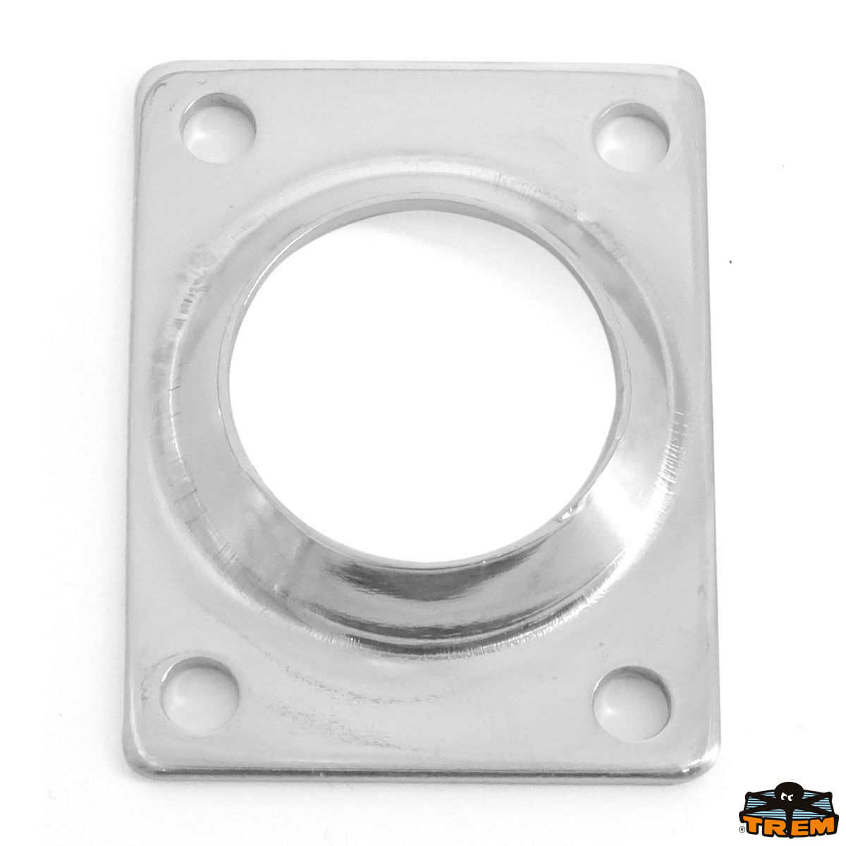 BASE RETTANGOLARE INOX Ø28