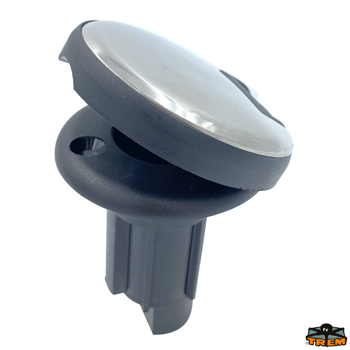 Base di ricambio nera per aste ad incasso su piano 3 contatti