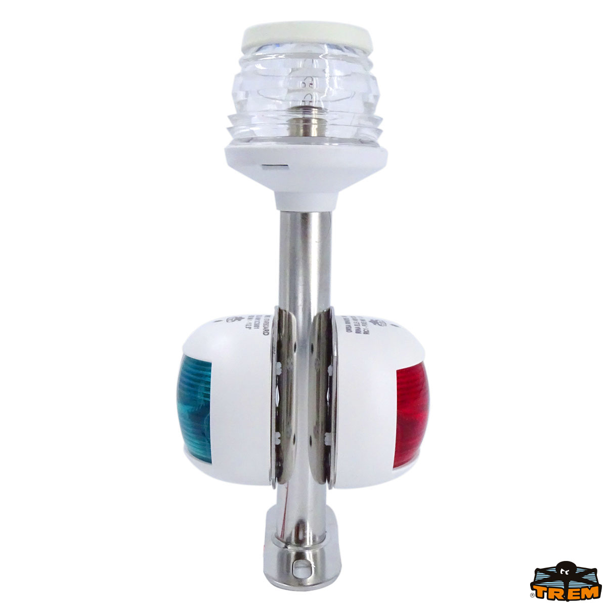 Immagine Asta fanale combinata bianca