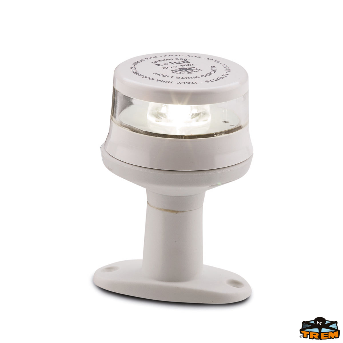 Immagine Fanale di fonda a LED Gemini 360Â° bianco