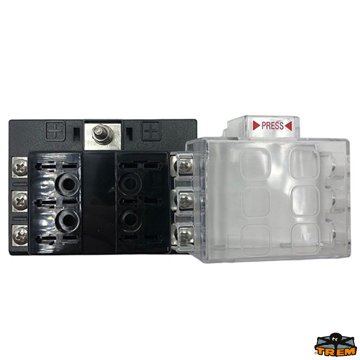 Immagine Scatola portafusibili lamellari standard con positivo comune attaco a vite