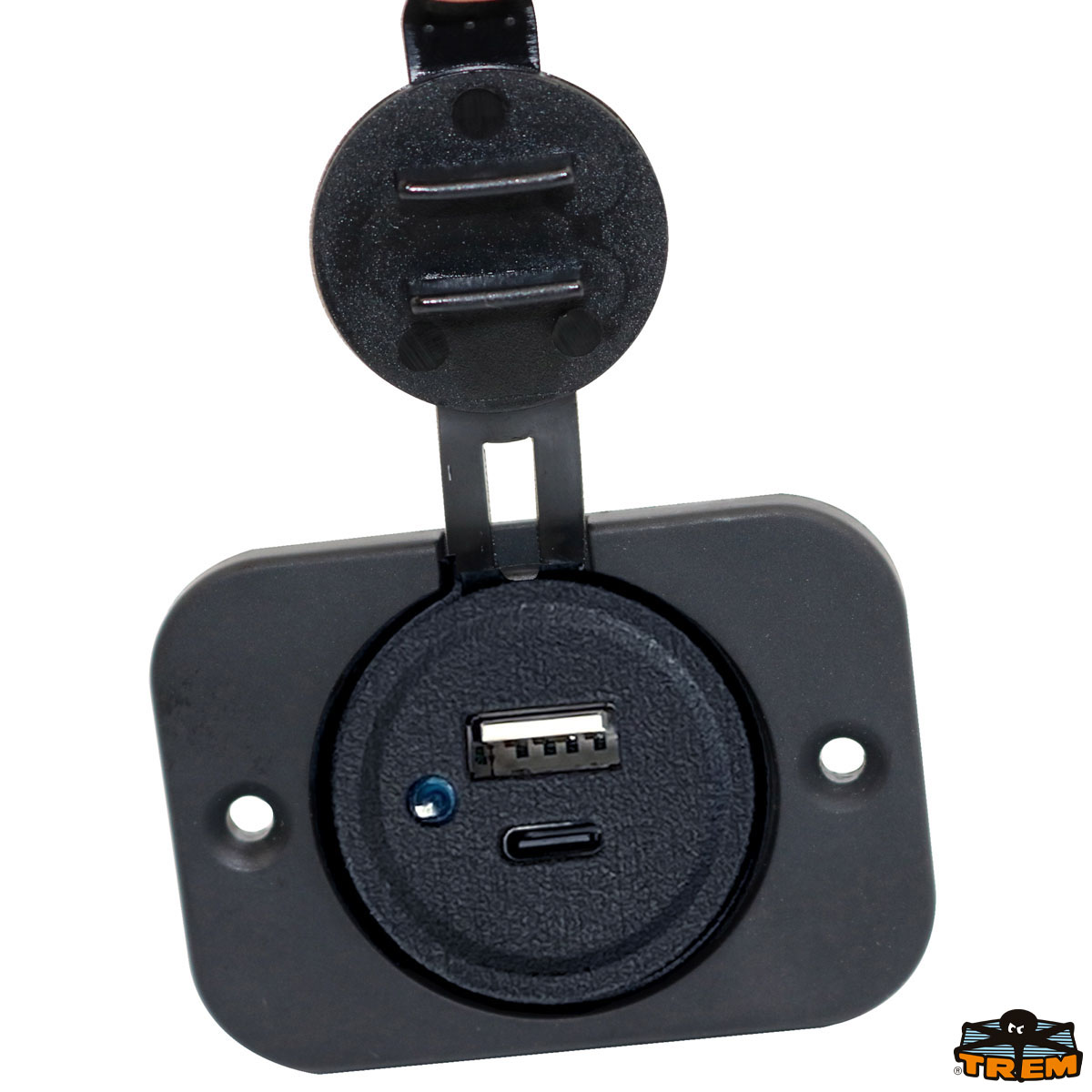 Immagine Presa incasso doppia USB Type A + Type C