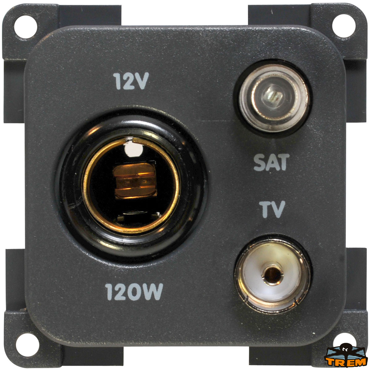 Immagine Presa 12V standard + TV + SAT (TV 95 75 Ohm)