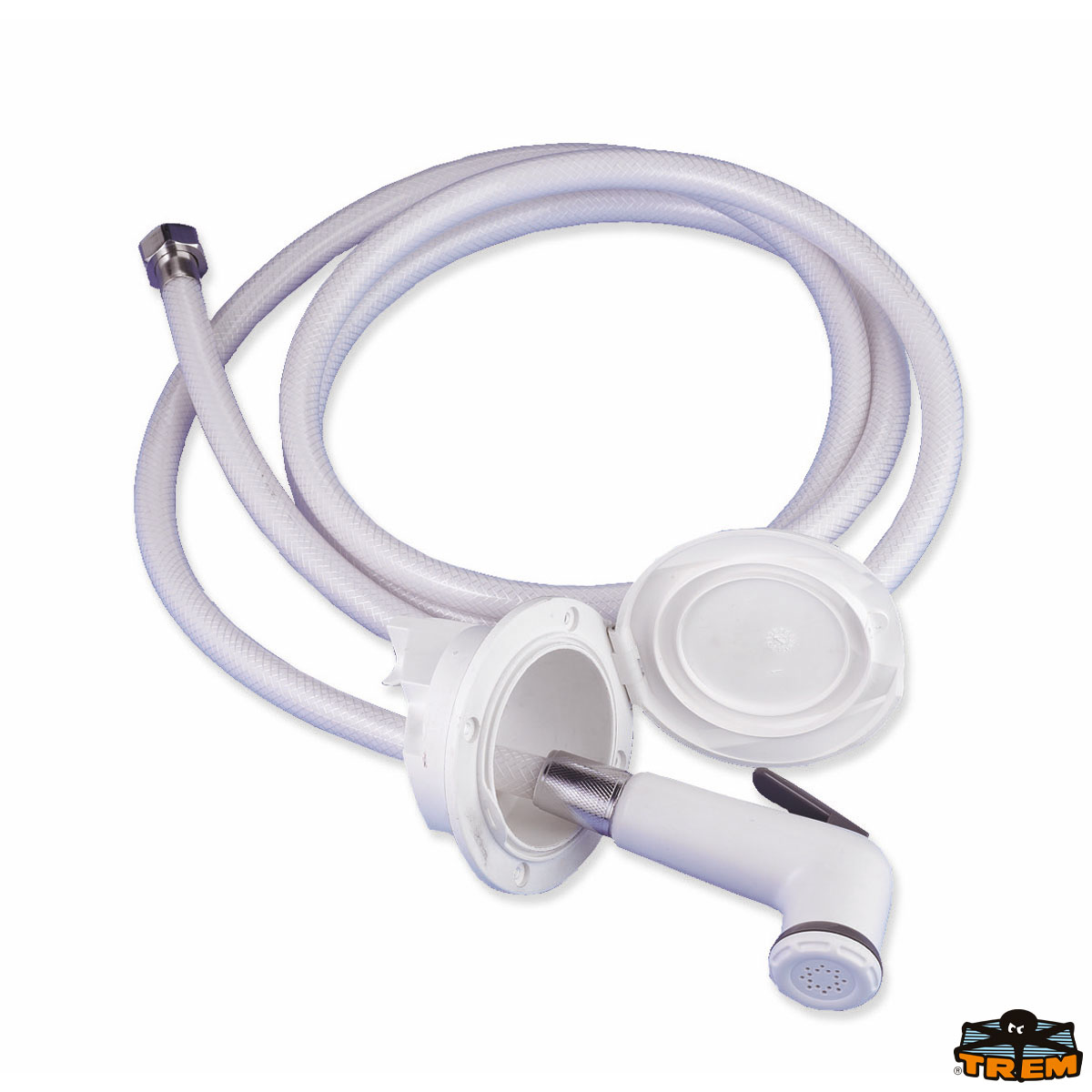 Immagine Box doccia con doccia a pulsante confezione cantiere