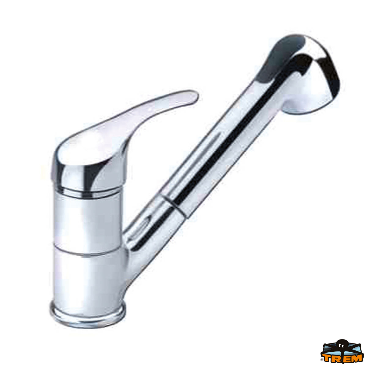 Immagine Monocomando miscelatore cromato + doccia estraibile cromata