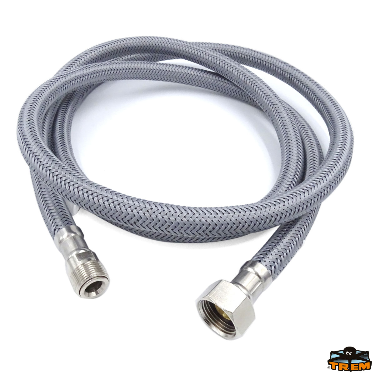 Immagine Tubo doccia retinato grigio in nylon