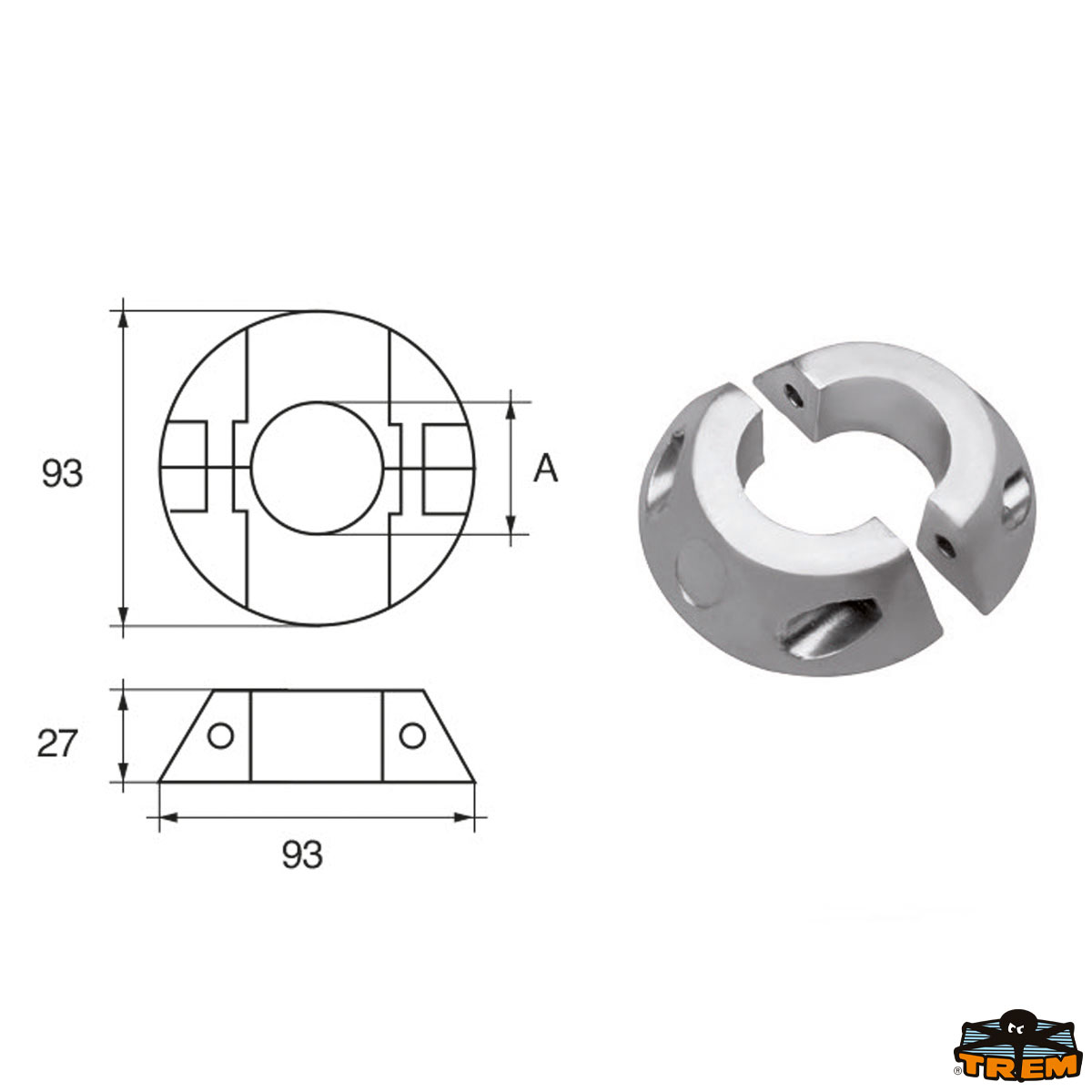 Immagine Anodi per assi ed elica tipo Max-prop