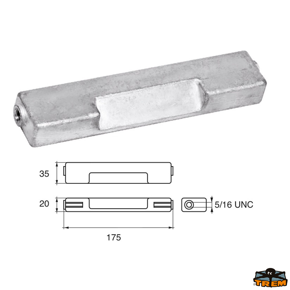 Immagine Anodi per motori Bombardier ( Johnson-Evinrude-OMC)