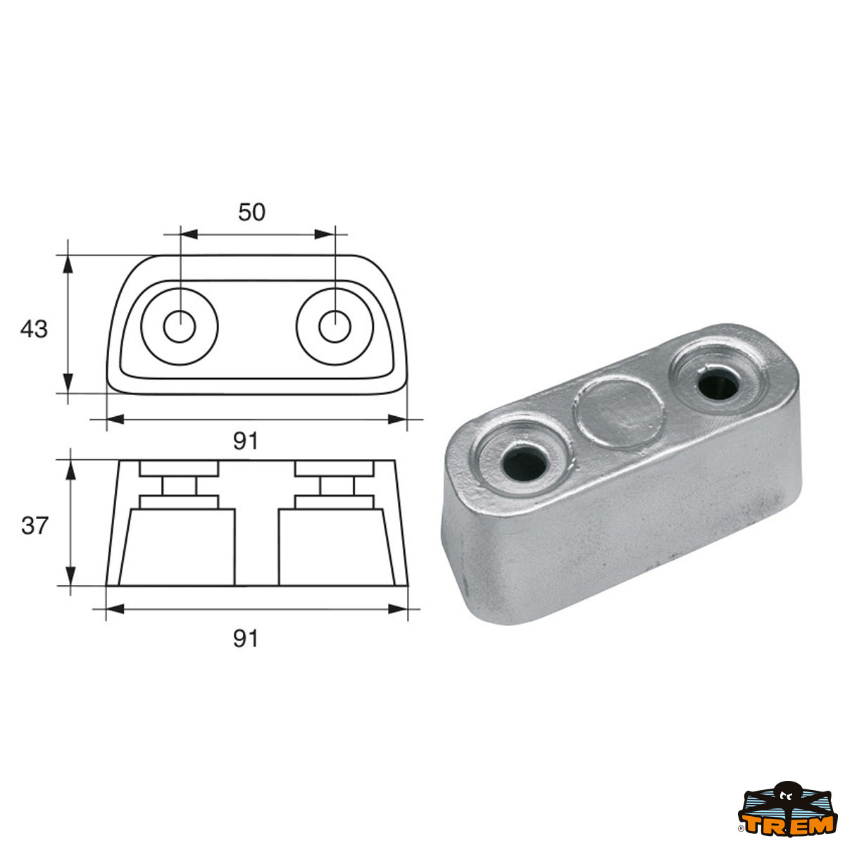 Immagine Anodi per motori Bombardier ( Johnson-Evinrude-OMC)