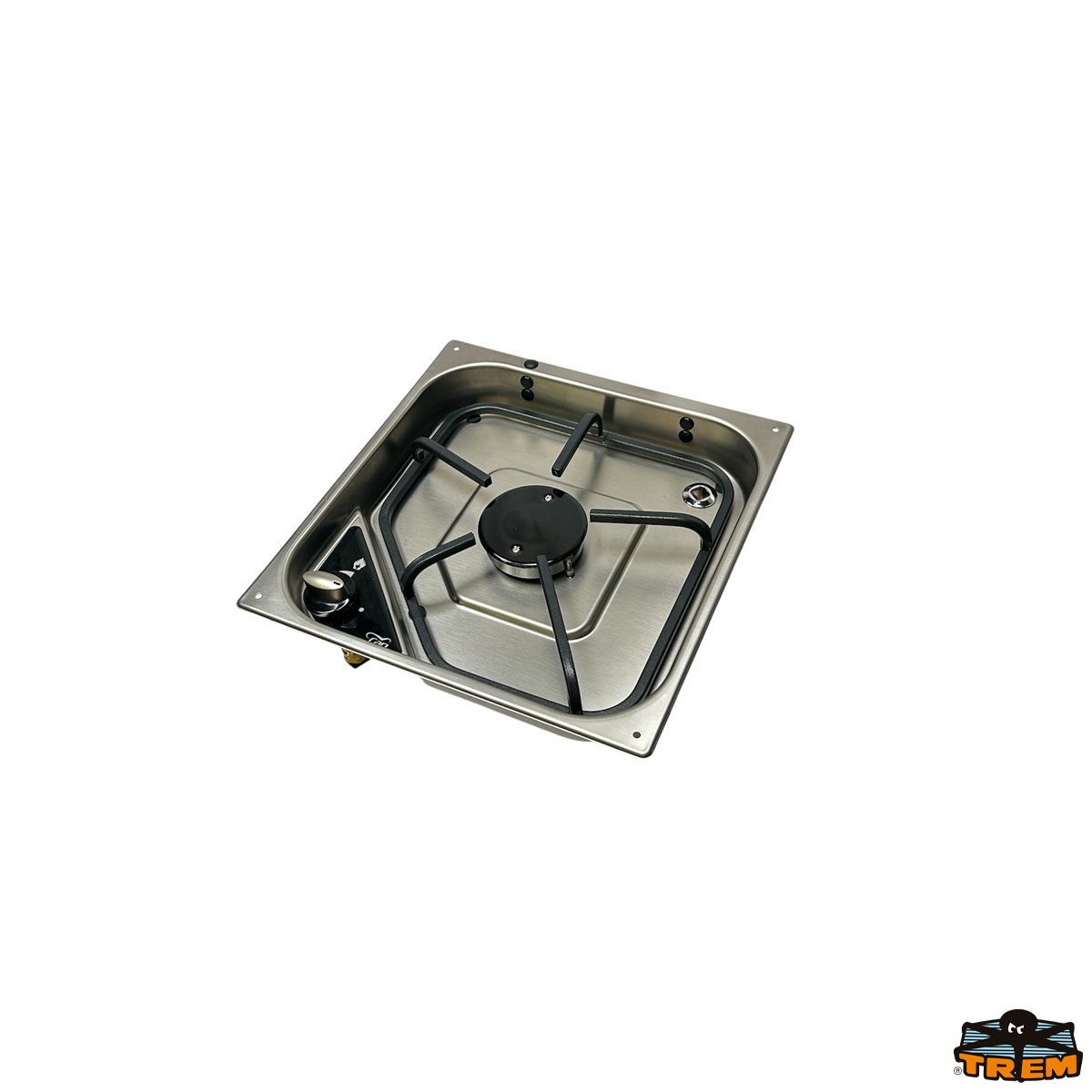 Immagine Piano cottura a gas da incasso in acciaio inox a 1 fuoco