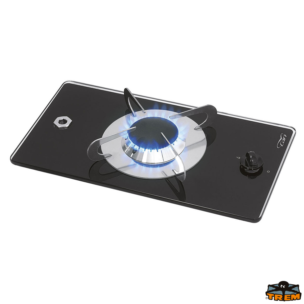 Immagine Piano cottura a gas da incasso in vetro a 1 fuoco