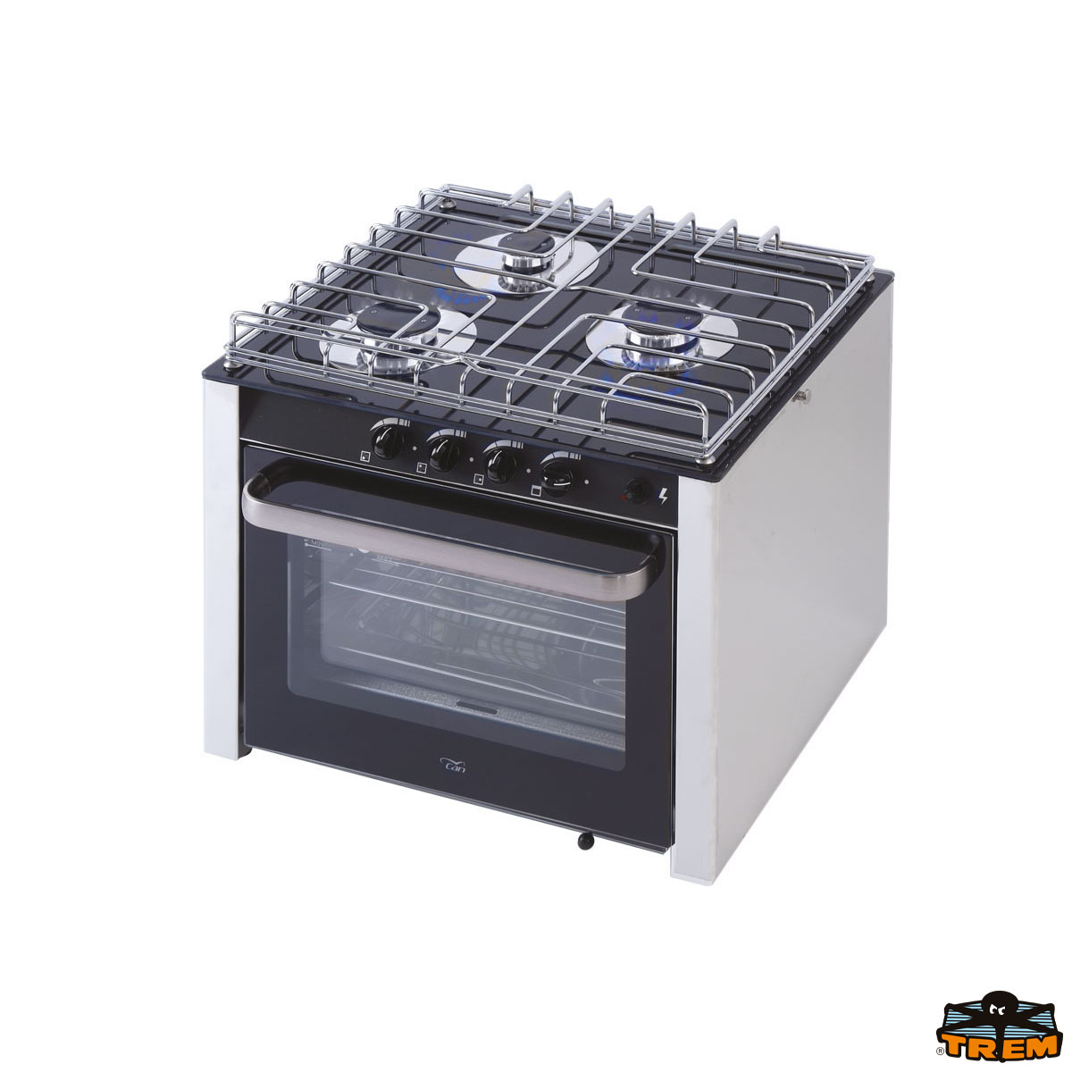 Immagine Cucina nautica basculante a gas con forno 3 fuochi