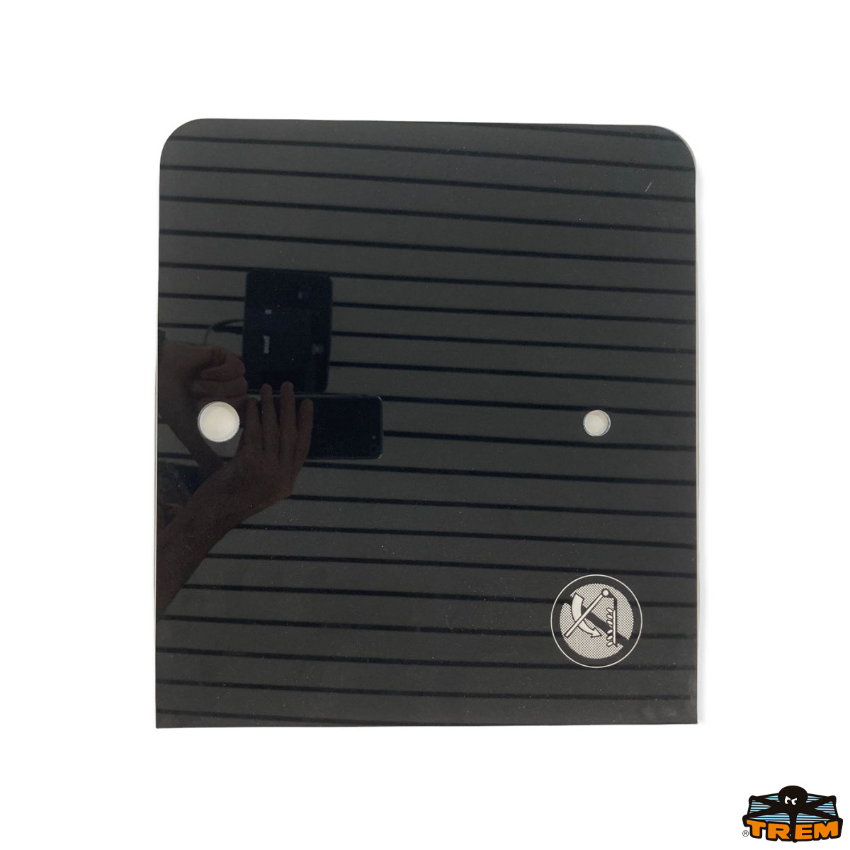 Immagine Coperchio in vetro nero sinistro